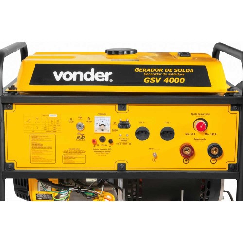 Gerador com m�quina de solda 4KVA 190A 2 em 1 - GSV 4000  110V/220V