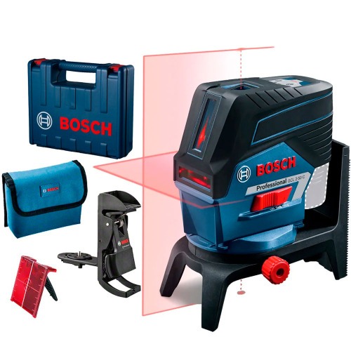 N�vel a laser 2 linhas 2 pontos de prumo alcance 20 m com acess�rios e maleta - GCL 2-50 C