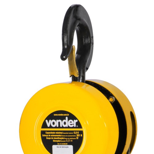 Talha manual capacidade de 5 tonelada com corrente de 5 metros