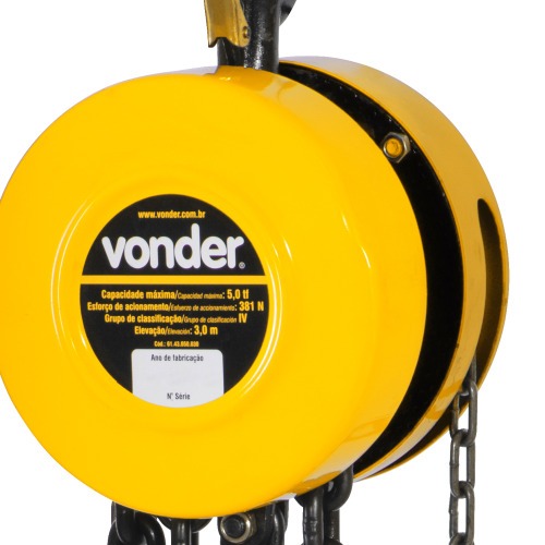 Talha manual capacidade 5 toneladas 3 metros de corrente Talha manual capacidade 5 toneladas 3 metros de corrente