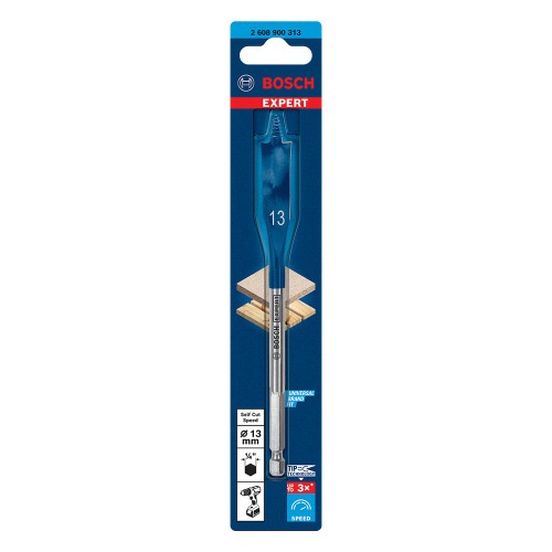 Broca chata para madeira 13 x 152 mm Expert - Self Cut Speed