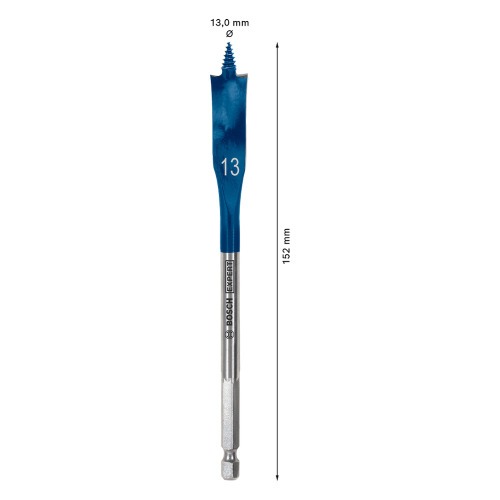 Broca chata para madeira 13 x 152 mm Expert - Self Cut Speed