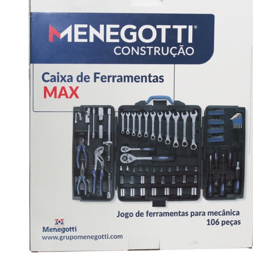 Jogo de ferramentas 106 pe�as com maleta - Max