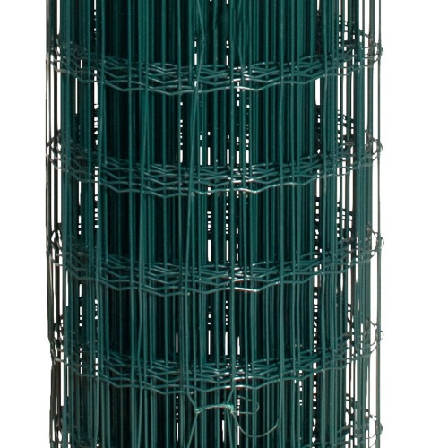 Tela alambrado verde malha 10 x 5 cm fio 2,5 mm com 1,0 x 25 m