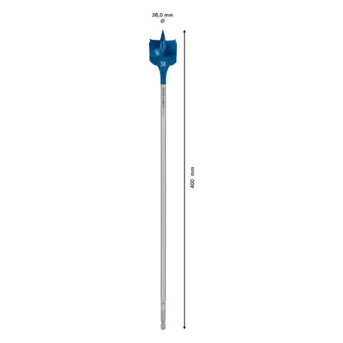 Broca chata para madeira 38 x 400 mm Expert - Self Cut Speed