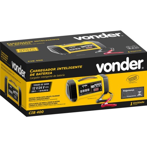 Carregador inteligente de bateria 12/24V- CIB 400 220V Carregador inteligente de bateria 12/24V- CIB 400 220V