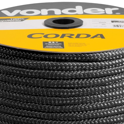 Corda multifilamento tran�ada 8 mm com rolo de 258 metros