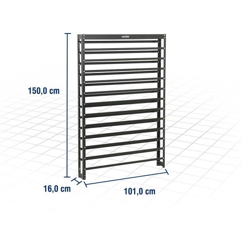 Estante met�lica para gavetas 150 x 101 x 16 cm