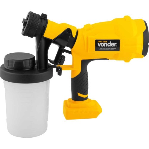 Pistola de pintura HVLP tipo suc��o a bateria 18V Sem bateria -  IPPV 1826