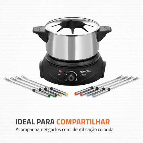 Panela el�trica para fondue 1.200 watts - Le Gourmet II  110V