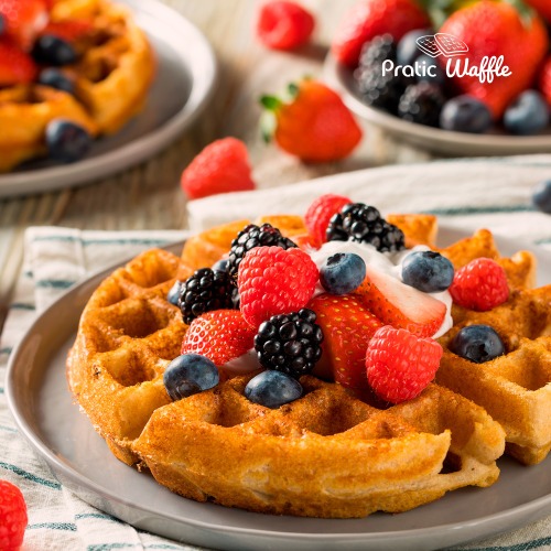 M�quina de Waffle antiaderente 1200W Grill Pratic Waffle - GW-01  220V