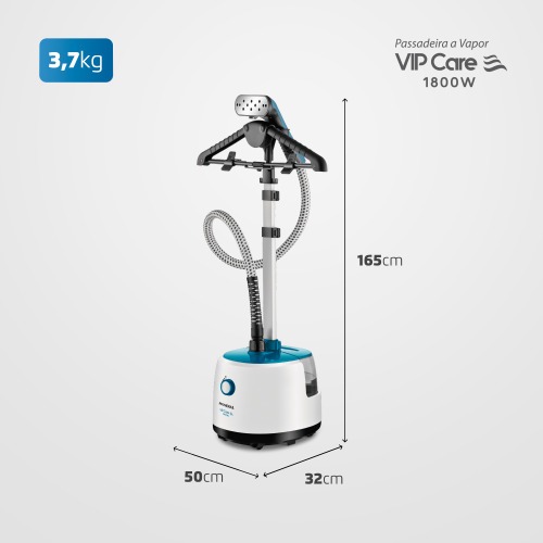 Passadeira a vapor 1.800 watts Vip Care - VP-07  110V