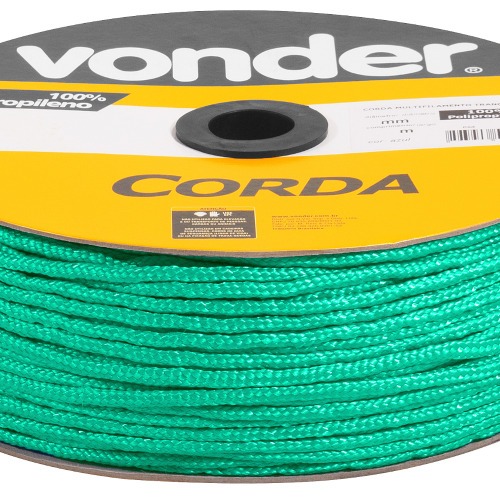 Corda multifilamento tran�ada 5 mm com rolo de 250 metros