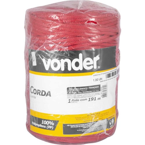 Corda multifilamento 6,0 mm rolo com 191 metros Corda multifilamento 6,0 mm rolo com 191 metros