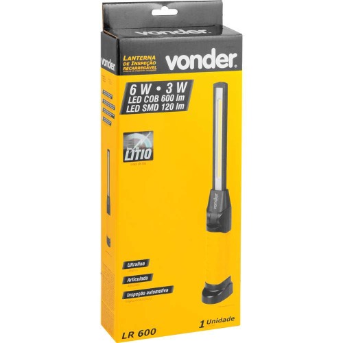 Lanterna recarreg�vel de inspe��o ultrafina articulada - LR 600