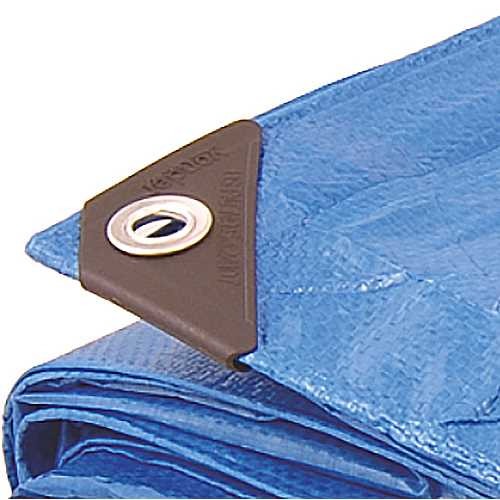 Lona reforçada de polietileno azul 5 m x 5 m Lona reforçada de polietileno azul 5 m x 5 m