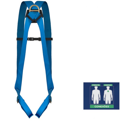 Cinto de seguran�a tipo paraquedista - Blue Line CG 1A