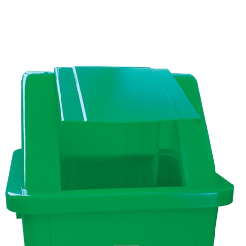 Cesto coletor de lixo 60L tampa basculante com adesivo - CC61VD 