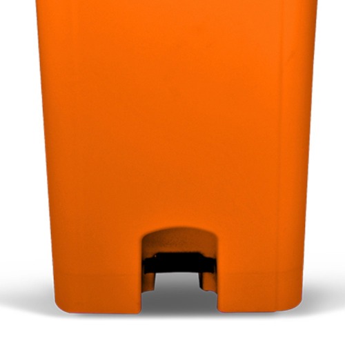 Cesto coletor de lixo com pedal 100L com rodas - CP11LJ