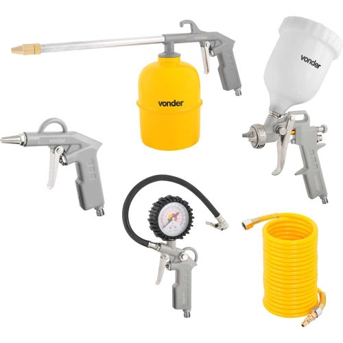 Kit de Acessórios para compressor com 5 peças - ACV 5 Kit de Acessórios para compressor com 5 peças - ACV 5