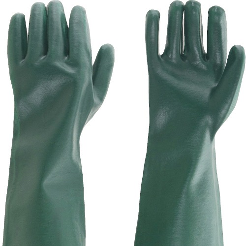 Kit 5 pares de luva pvc lisa com forro de algod�o 65 cm - PLV 0065