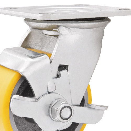 Rod�zio girat�rio de poliuretano e ferro fundido 4