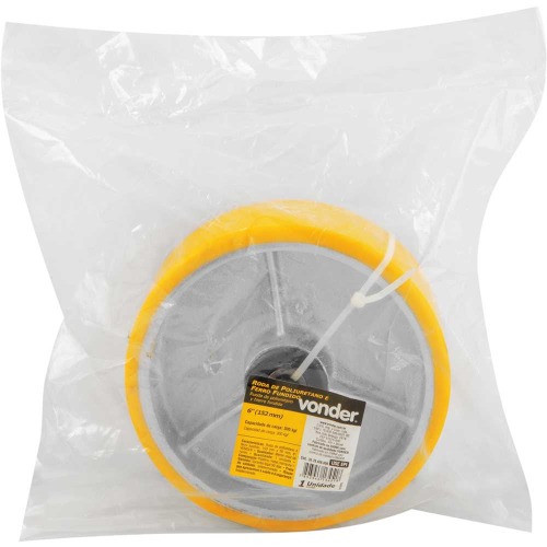 Rod�zio de poliuretano e ferro fundido, 150 mm x 50 mm, 6