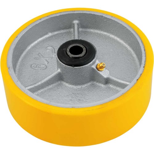 Rod�zio de poliuretano e ferro fundido, 150 mm x 50 mm, 6