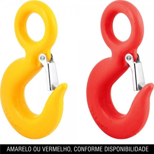 Gancho olhal com trava de seguran�a 3 ton.
