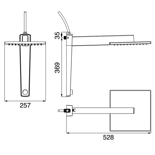 Chuveiro eletrônico 6800 watts 220V preto - Acqua Century Chuveiro eletrônico 6800 watts 220V preto - Acqua Century