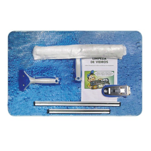 Mini kit de limpeza de vidros com 4 pe�as - KT900