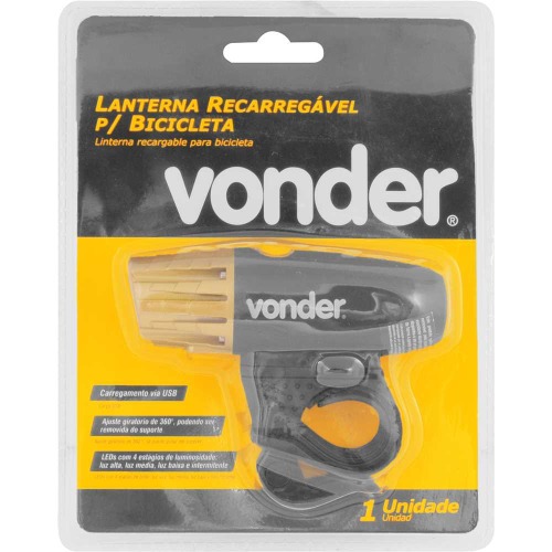 Lanterna dianteira para bicicleta recarreg�vel 