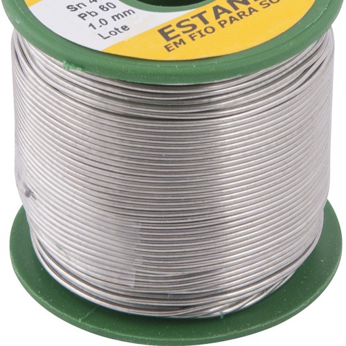 Estanho em fio 1,0 mm 40 x 60 com 500 g