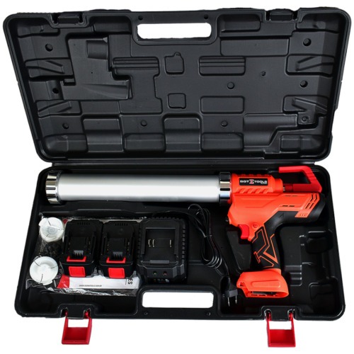 Aplicador de silicone a bateria 21v com 2 baterias para sache 600 ml - SGT-8002  110V/220V