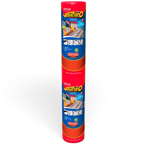 Fita manta asfáltica telhado terracota auto adesiva 90 cm x 10 m - Vedatudo Fita manta asfáltica telhado terracota auto adesiva 90 cm x 10 m - Vedatudo