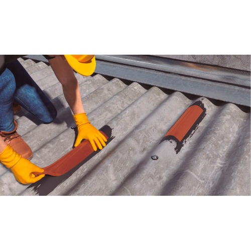 Fita manta asfáltica telhado terracota auto adesiva 90 cm x 10 m - Vedatudo Fita manta asfáltica telhado terracota auto adesiva 90 cm x 10 m - Vedatudo
