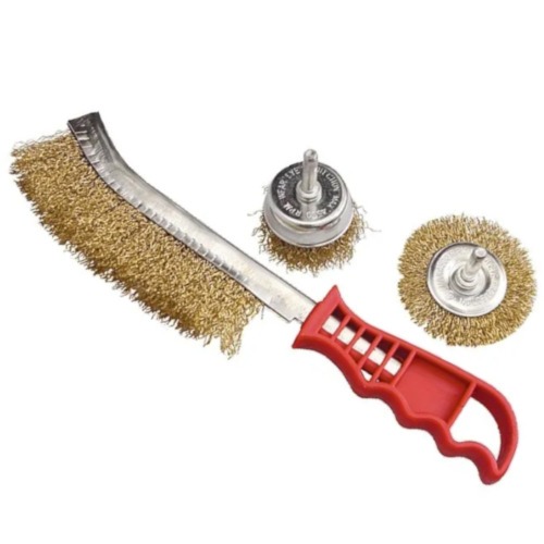 Jogo de escovas de a�o com 3 pe�as - 744849