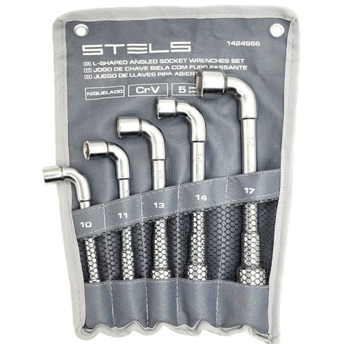 Jogo de chave biela com furo passante 10 a 17 mm 5 pe�as 