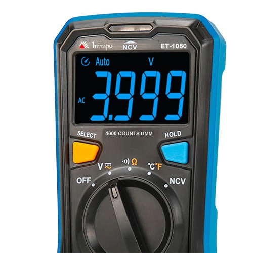 Multímetro digital portátil CAT III 600V - ET-1050 Multímetro digital portátil CAT III 600V - ET-1050