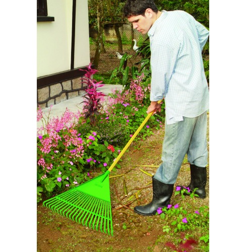 Vassoura tipo ancinho em plástico com cabo - FJ-1011 Vassoura tipo ancinho em plástico com cabo - FJ-1011