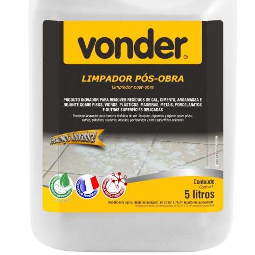 Limpador p�s obra 5 litros
