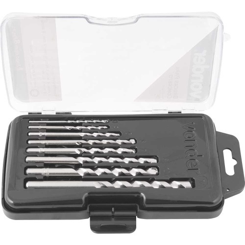 Jogo de broca de w�dea para concreto de 3 a 12 mm com 8 pe�as 