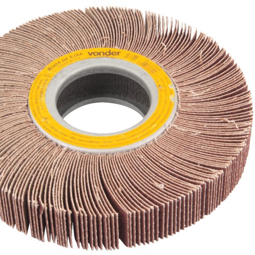 Roda de lixa150 mm x 25 mmsem hastegr�o 100 