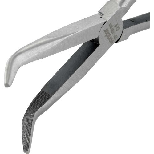 Alicate bico meia cana curvo extralongo 16