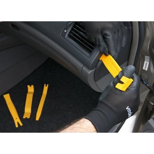 Jogo de esp�tulas de nylon automotivas com 4 pe�as