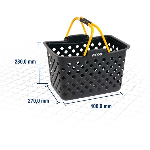 Cesto pl�stico para uso geral 15 kg