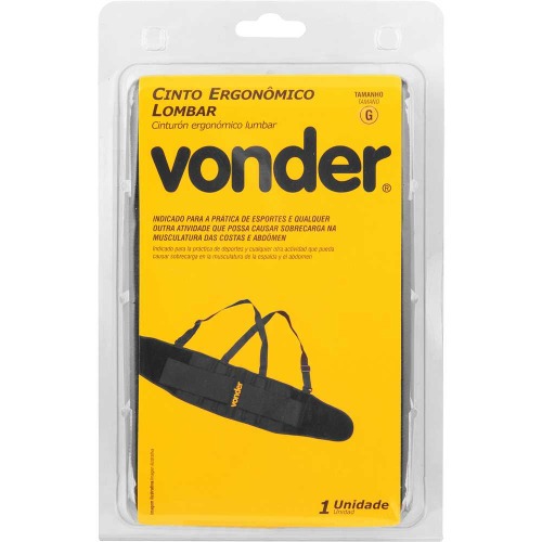 Cinto ergonômico lombar tamanho G Cinto ergonômico lombar tamanho G