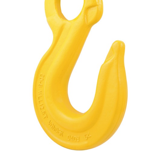 Gancho de aço capacidade 3,15T com olhal sem trava Gancho de aço capacidade 3,15T com olhal sem trava