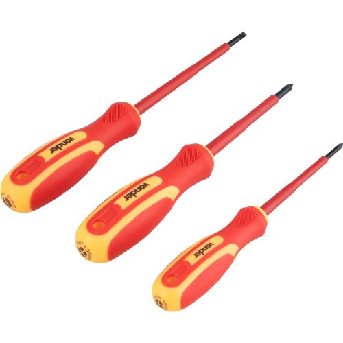 Jogo de chaves de fenda e phillips isolada com 3 pe�as IEC60900