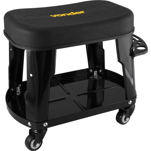Banqueta para mec�nico com porta-ferramentas capacidade de 135 kg